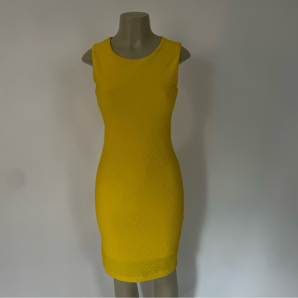 Calvin Klein Yellow Mini Dress